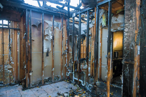 Professional Fire Damage Repair technician working in Edgewater, NJ